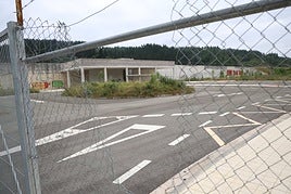 Imagen actual de la estación ya construida del TAV en Ezkio-Itsaso.