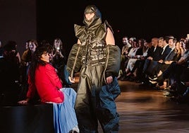 Un diseño de Pau Etxaniz, el pasado año en la pasarela organizada en el Museo Cristóbal Balenciaga dentro de San Sebastián Moda Festival.