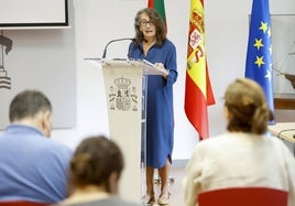 Garmendia ha presentado este jueves la edición 2024 del informe 'Cumpliendo'.
