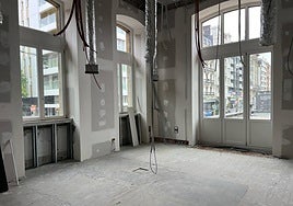 Obras de la Oficina de Turismo en el Ayuntamiento.