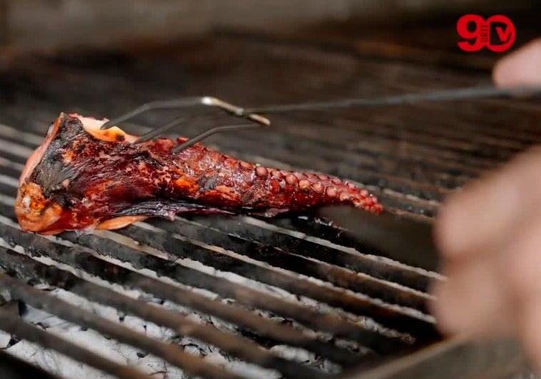 Receta de pulpo a la brasa de Mikel Manterola