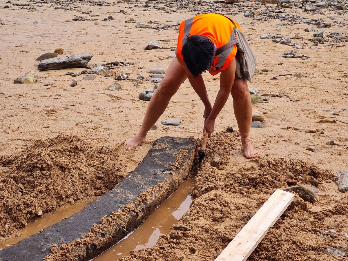 Un tesoro arqueológico al descubierto de los bañistas