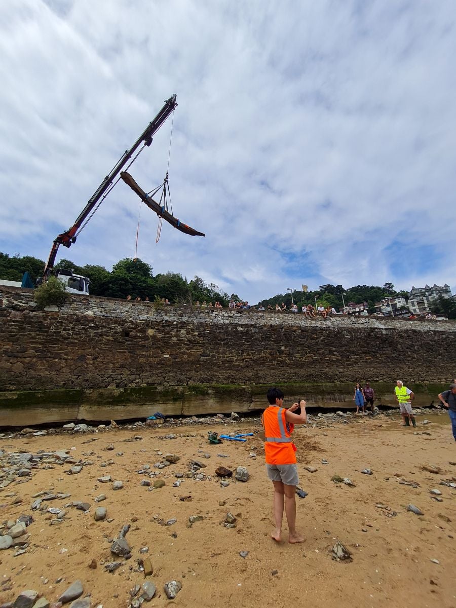 Un tesoro arqueológico al descubierto de los bañistas