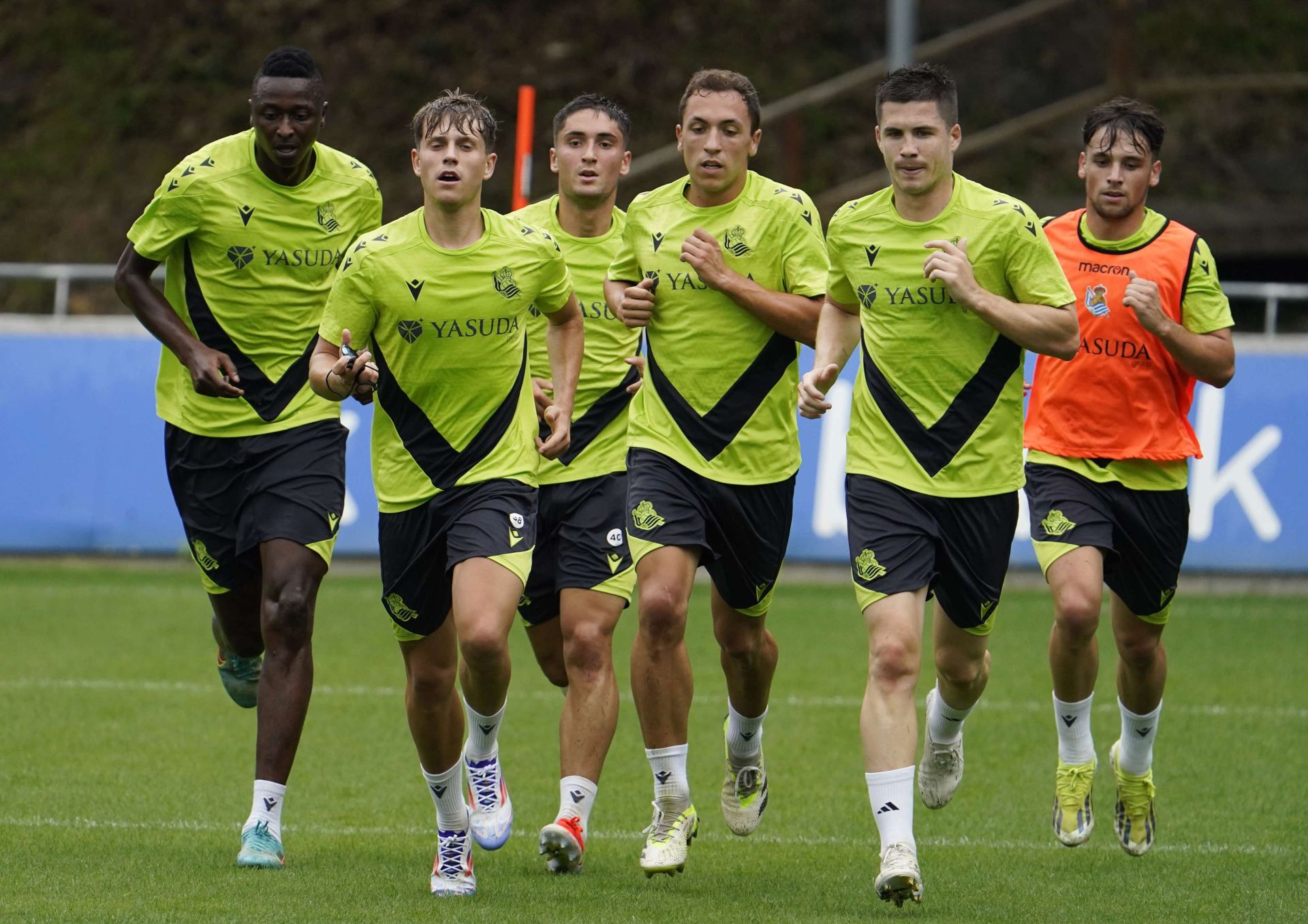 Igor Zubeldia durante un entrenamiento en Zubieta.