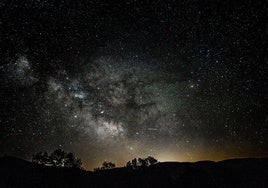 La vía láctea vista desde la Tierra.