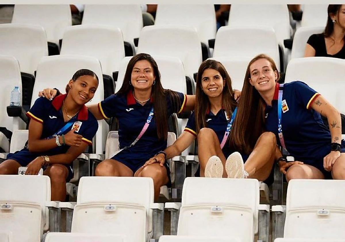 María Méndez, Alba Redondo, Vicky López y Elene Lete.