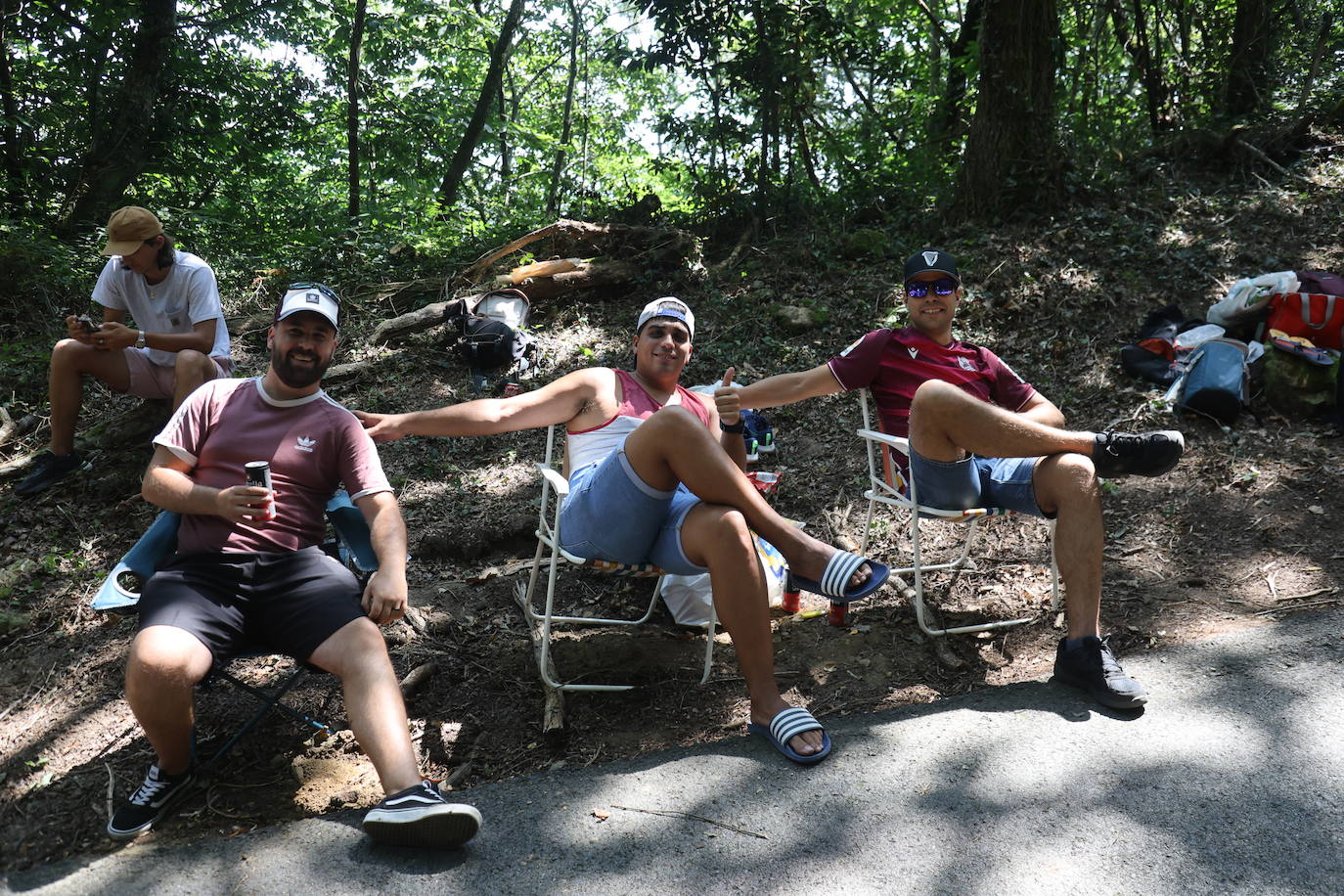 La afición vibra en el muro de Pillotegi