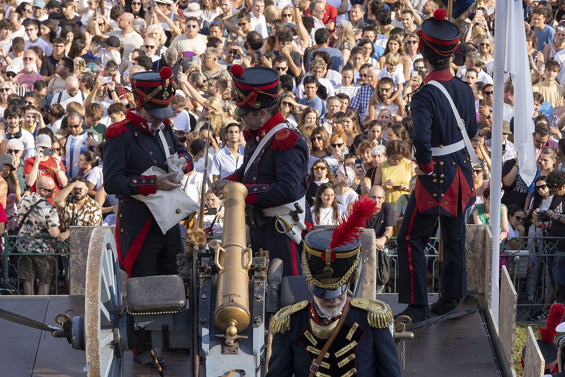 Las mejores imágenes del Cañonazo donostiarra