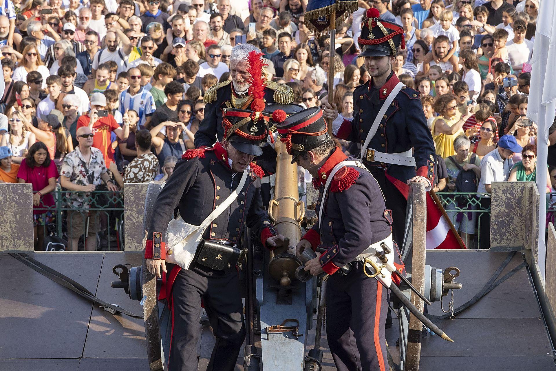 Las mejores imágenes del Cañonazo donostiarra