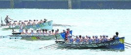 Urdaibai y Donostiarra fueron los dos mejores botes ayer en aguas pasaitarras en una jornada marcada por las altas temperaturas.