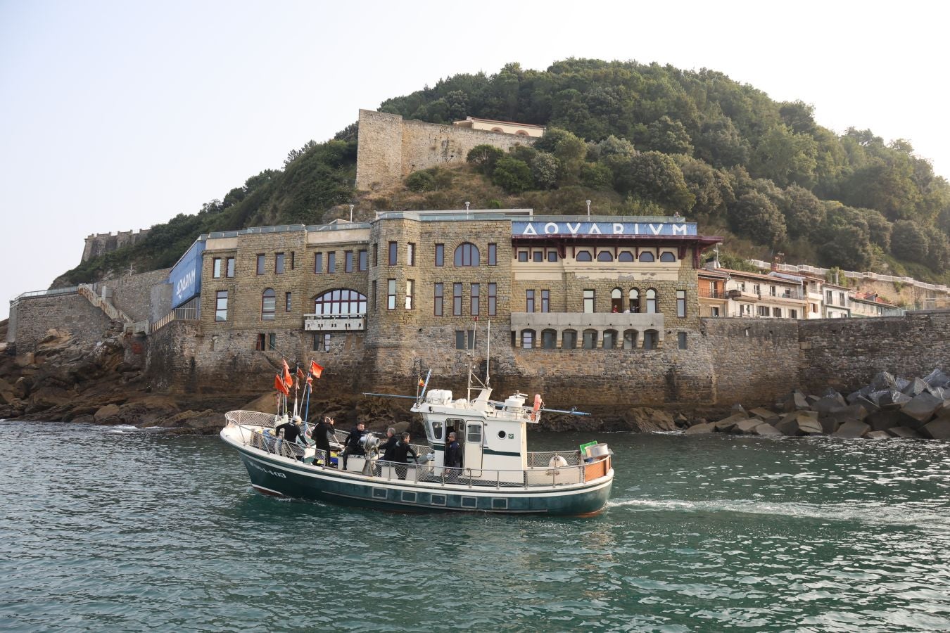 El Aquarium de San Sebastián reintroduce tres tortugas en el mar