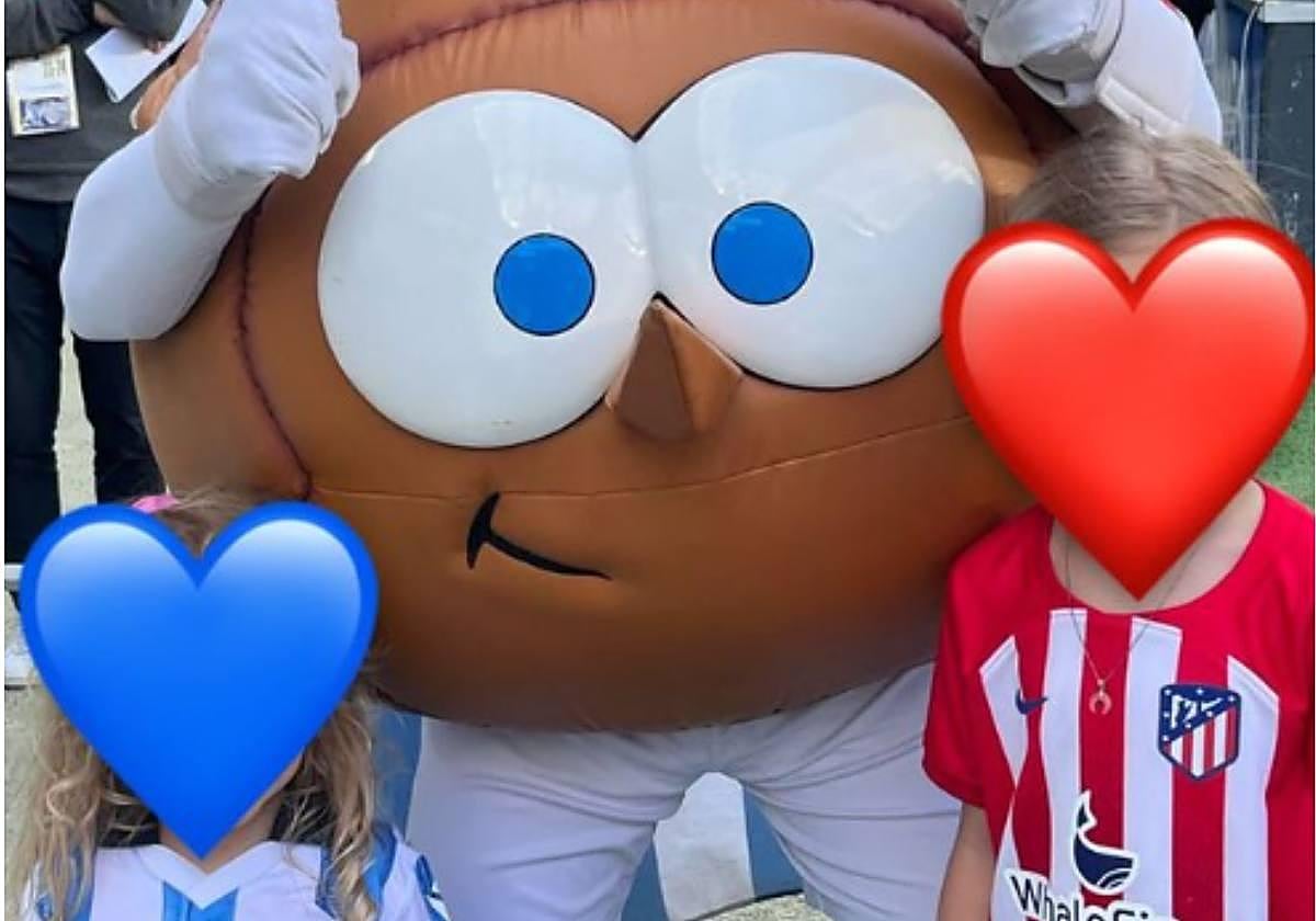 Imagen compartida por Erika Choperena, mujer de Antoine Griezmann, en un guiño a la Real Sociedad.
