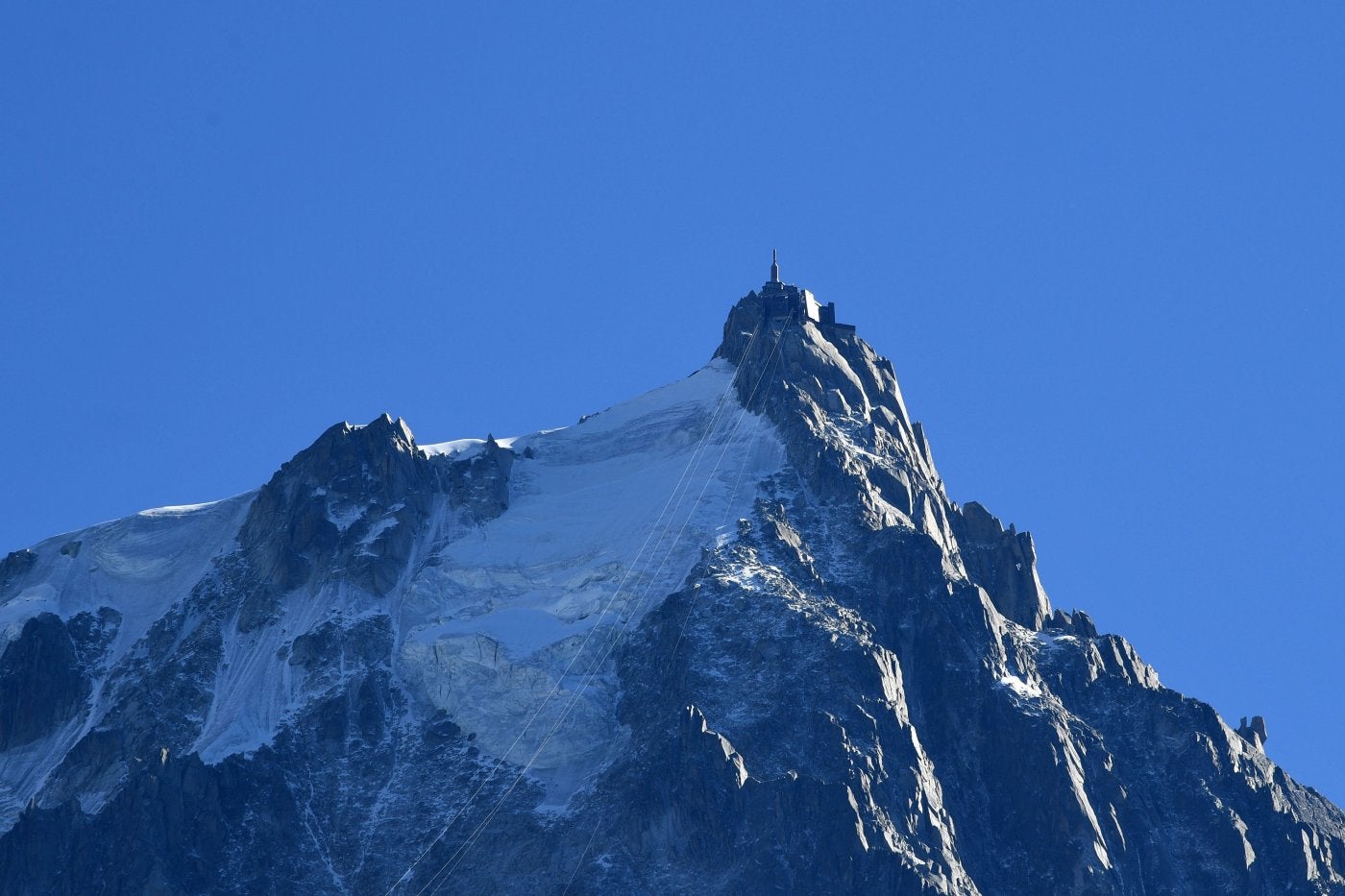 Pico de Aiguille du Midi, junto al Mont Blanc du Tacul.