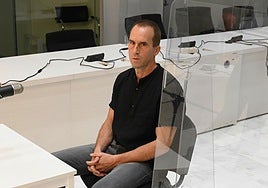 Txeroki durante un juicio en la Audiencia Nacional.
