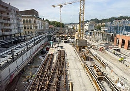 Estado de las obras del Tren de Alta Velocidad TAV en la estación del Norte.