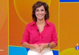 Adela González, sonriente en su estreno en 'Mañaneros' de La1.