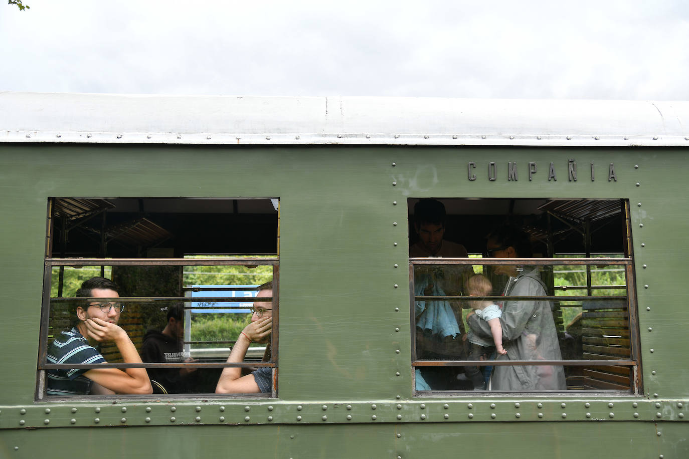 Las mejores imágenes del recorrido del tren de vapor entre Azpeitia y Lasao