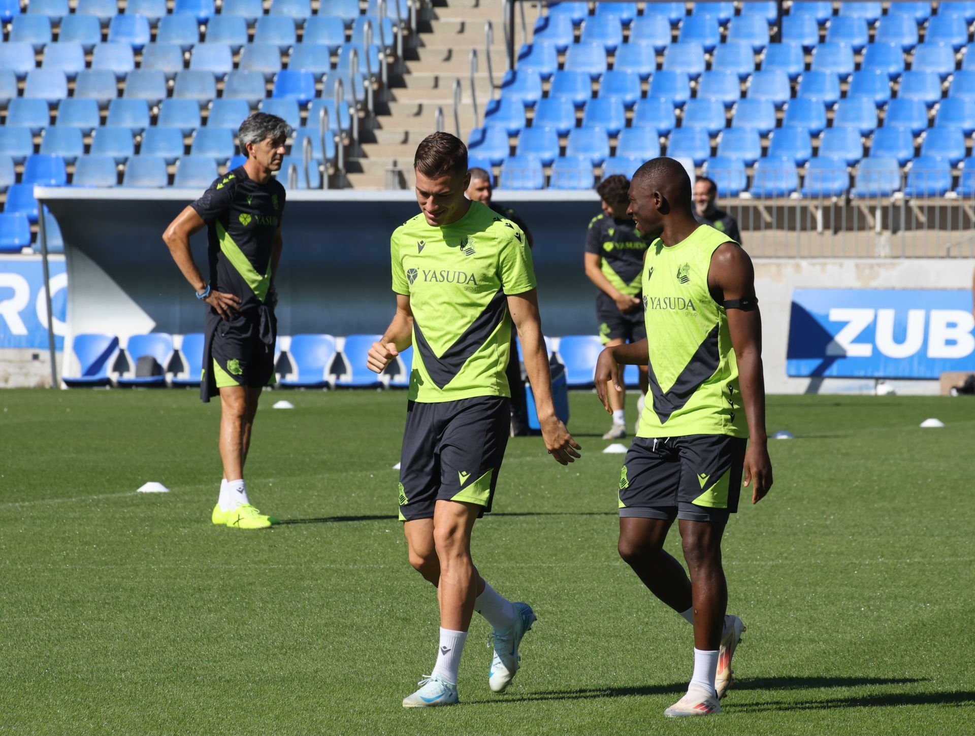 Imágenes del último entrenamiento de la Real Sociedad antes de recibir al Alavés