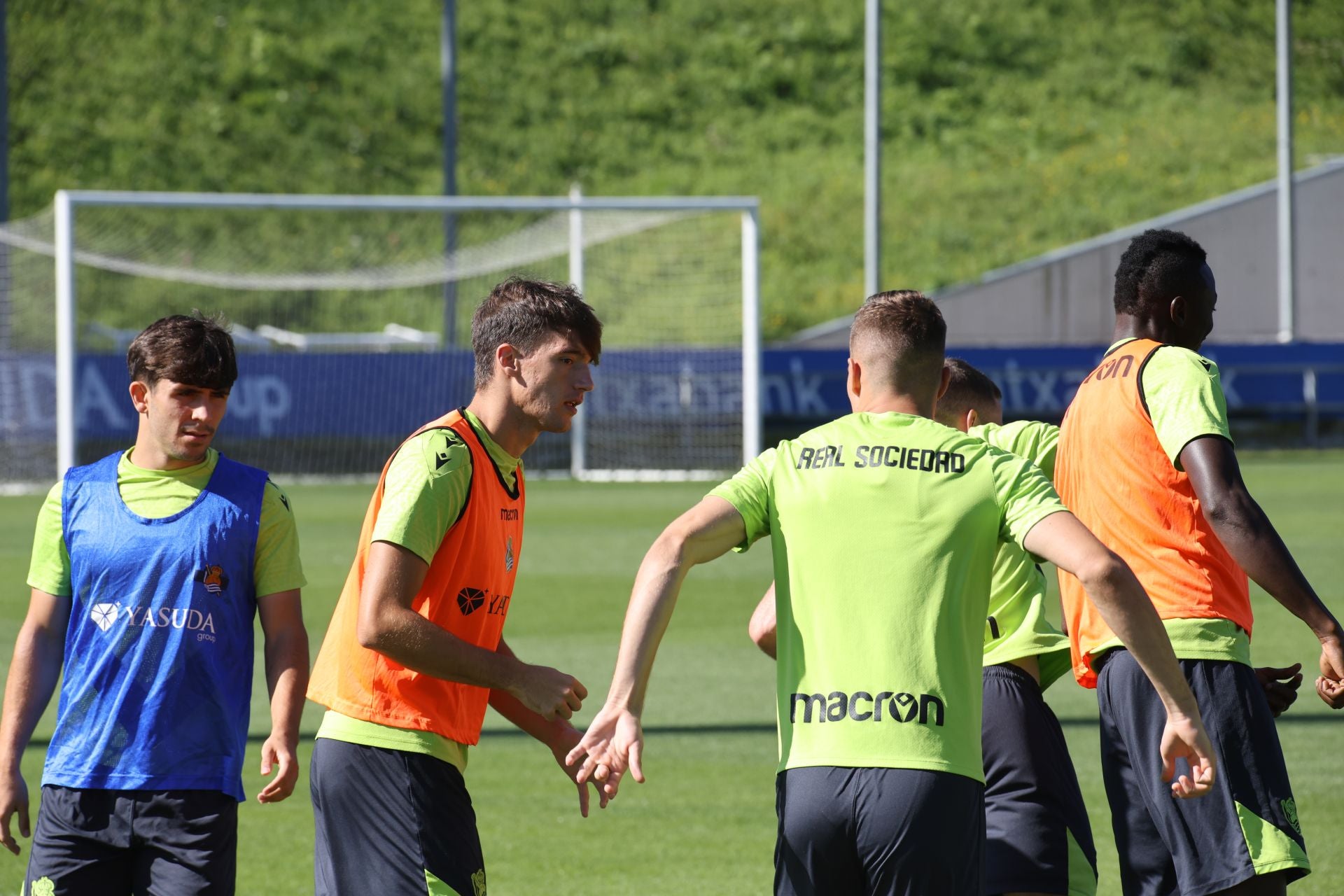 Imágenes del último entrenamiento de la Real Sociedad antes de recibir al Alavés