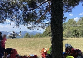 Imagen del rescate en el valle de Hecho.