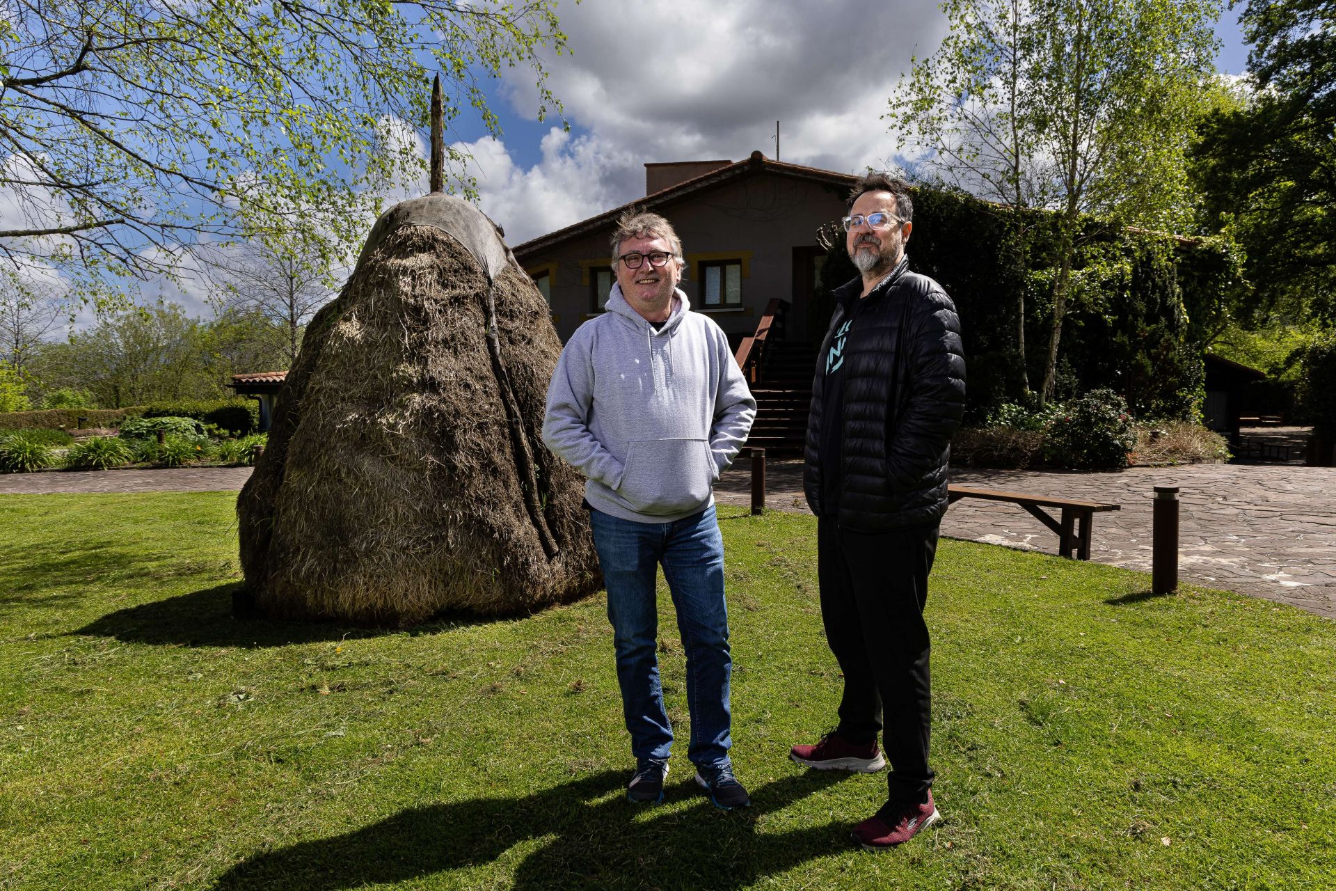 Andoni Luis Aduriz y Paco Plaza en Mugaritz.
