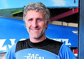 Asier Puertas pozik geratu da egindako denboraldiarekin.