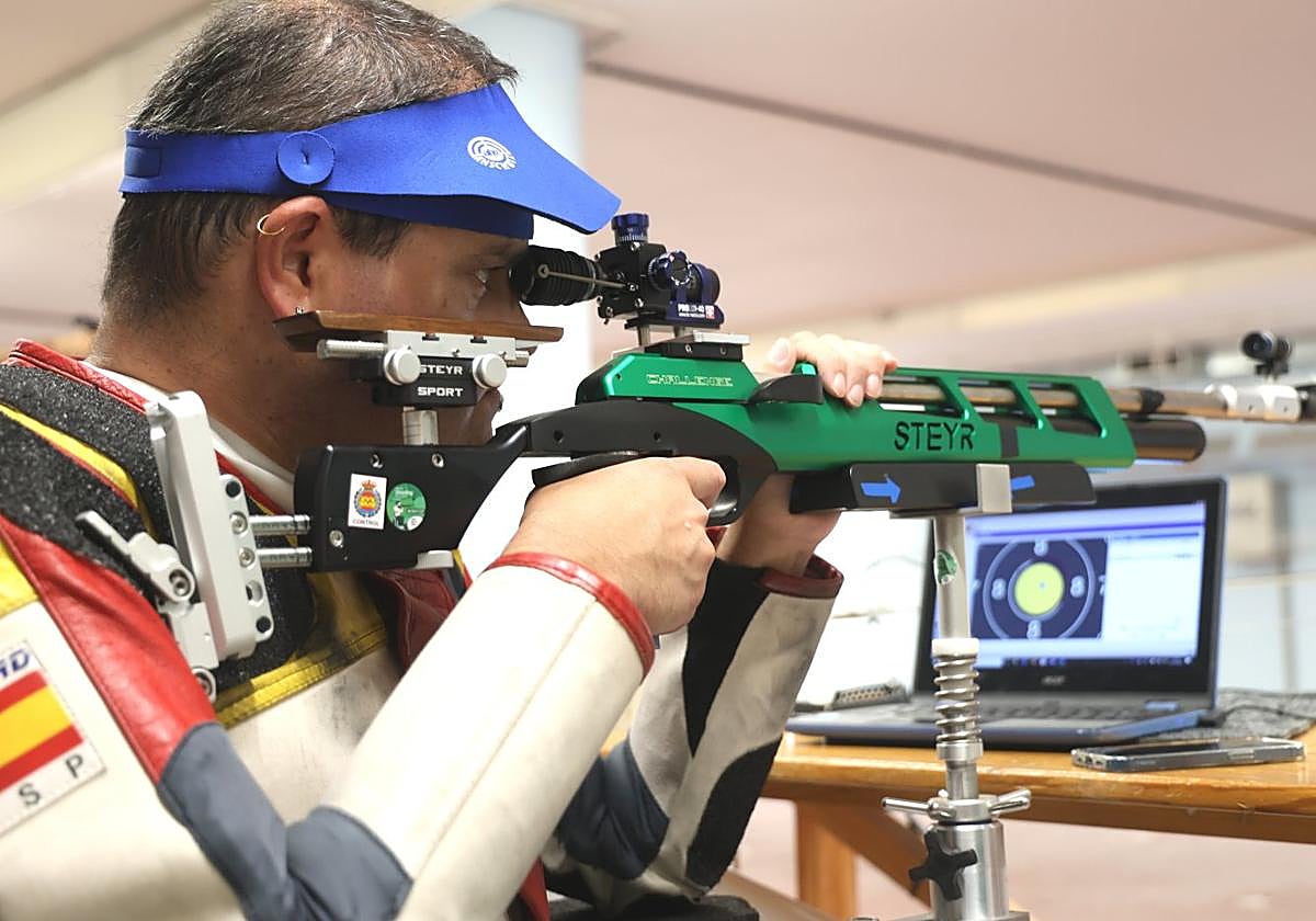 Fernando Michelena, en uno de los entrenamientos.