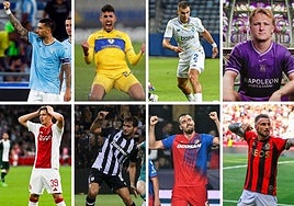 Glenn Stromberg muestra la papeleta de la UEFA Europa League en el sorteo de este viernes.