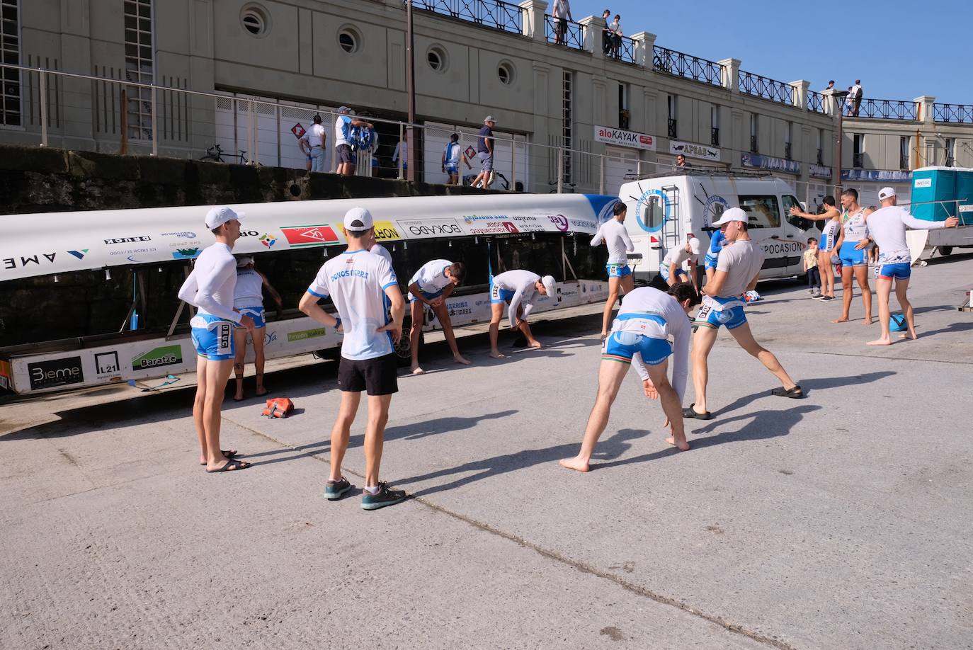 Las mejores fotos del entrenamiento de traineras a la víspera de la Bandera de La Concha