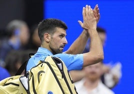 Novak Djokovic se despide del público de Nueva York tras caer en tercera ronda del US Open.