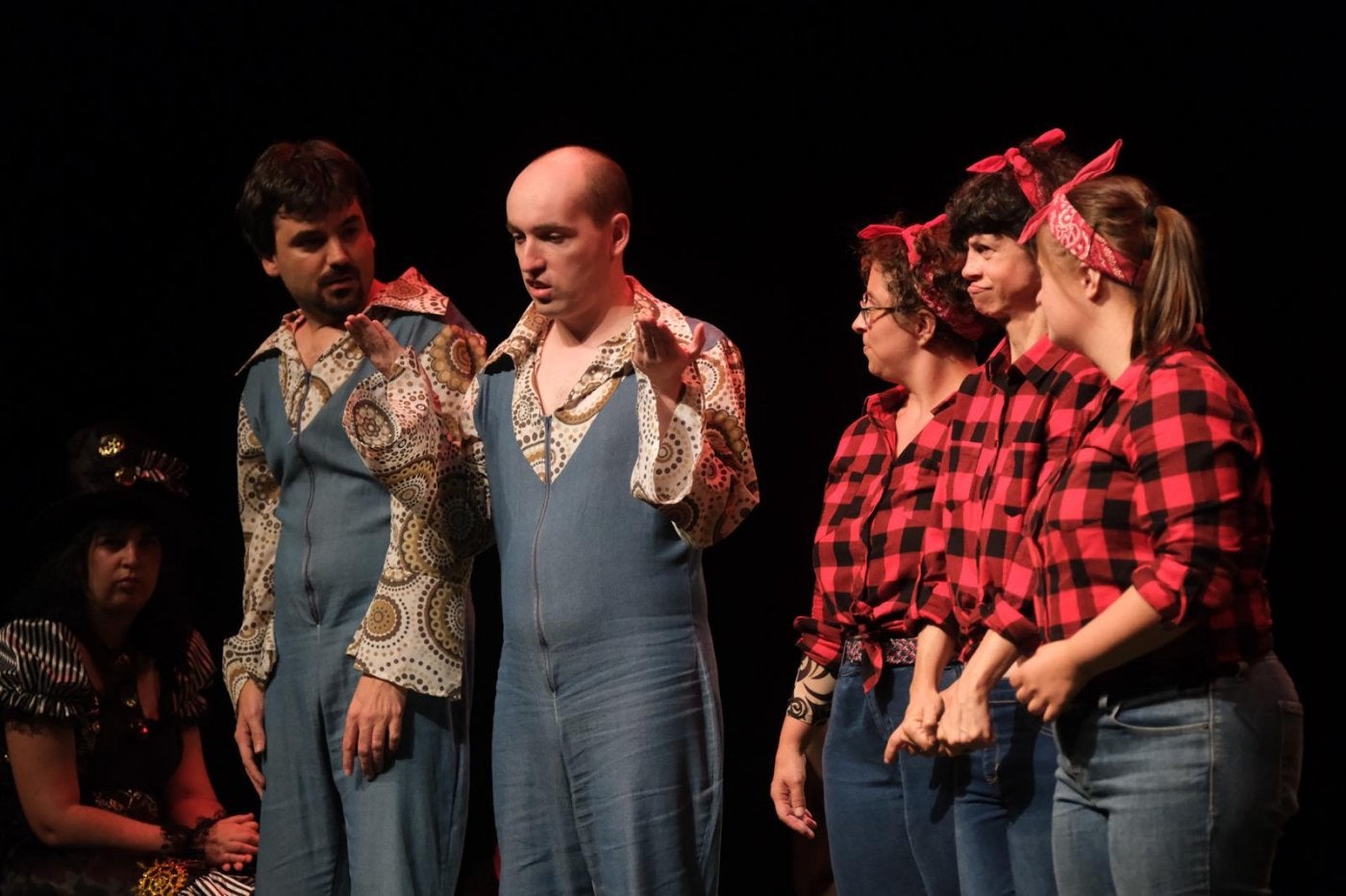 Un momento de la actuación el sábado en la FITAG.