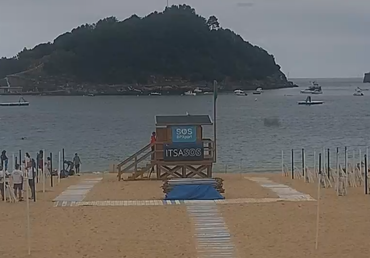 Playa de Ondarreta de Donostia.