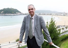 Renato Opertti, en el exterior del palacio de Miramar de San Sebastián.