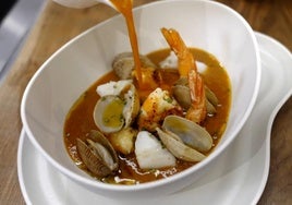 Receta de sopa de pescado de Enrique Fleischmann