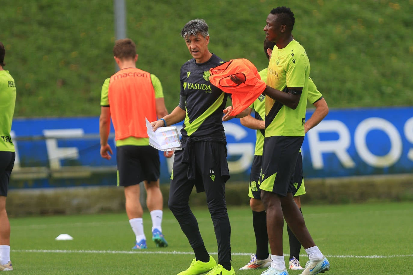 Las mejores imágenes del entrenamiento de la Real en Zubieta