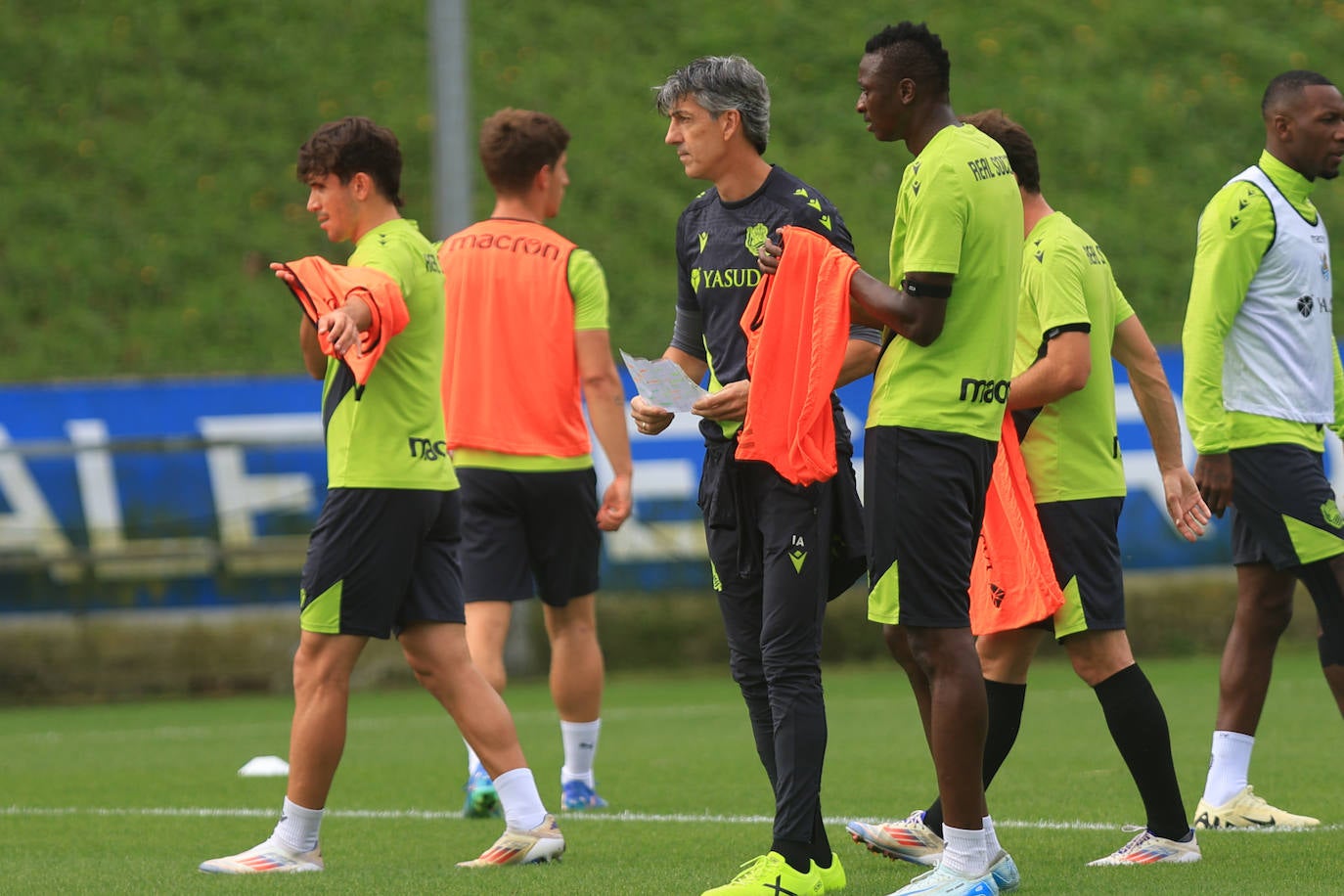 Las mejores imágenes del entrenamiento de la Real en Zubieta