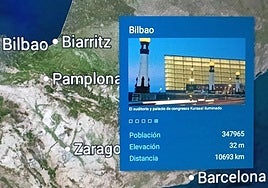 Imagen del auditorio del Kursaal de San Sebastián utilizada por Delta Air Lines para presentar Bilbao a sus pasajeros.