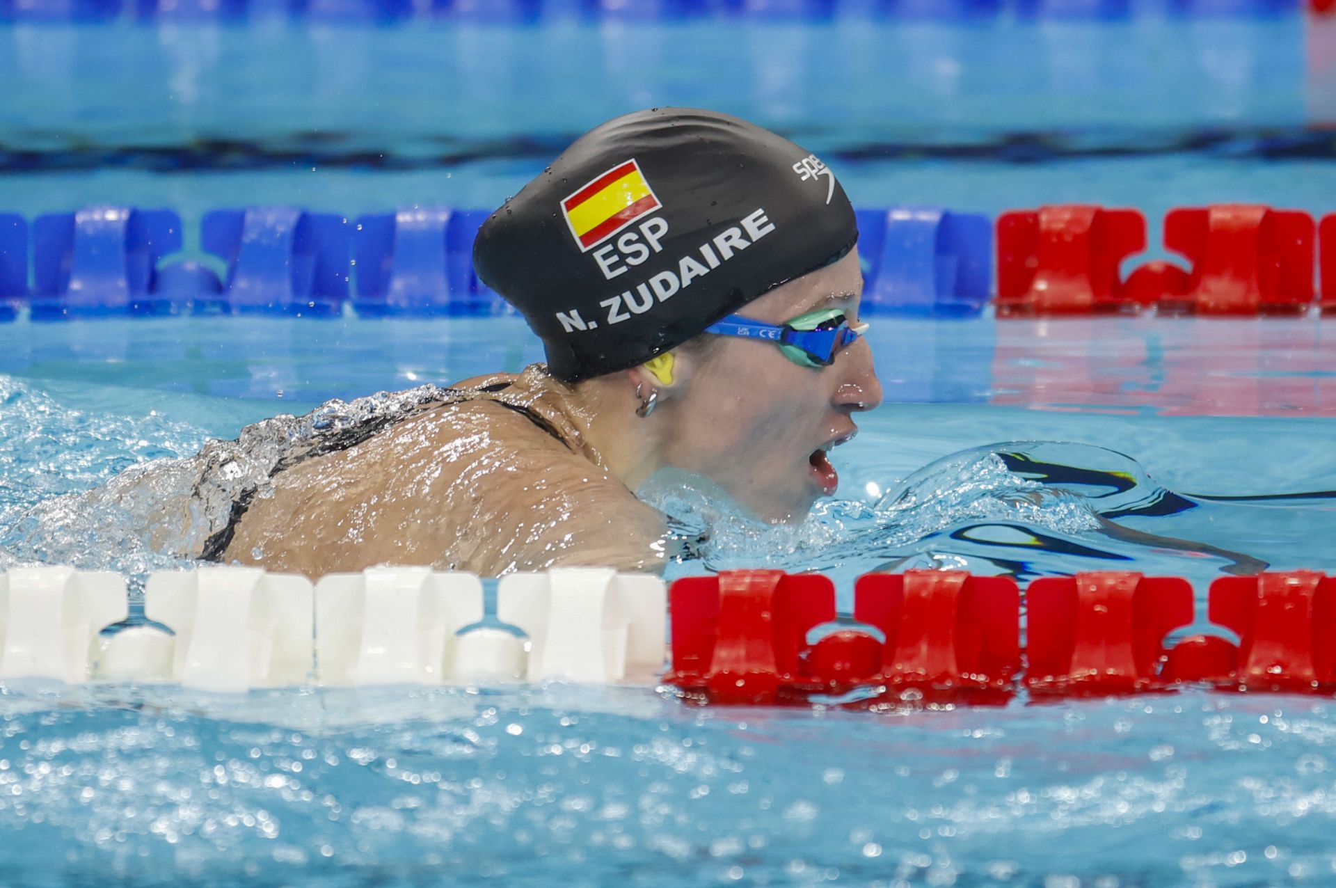 Nahia Zudaire durante la prueba.