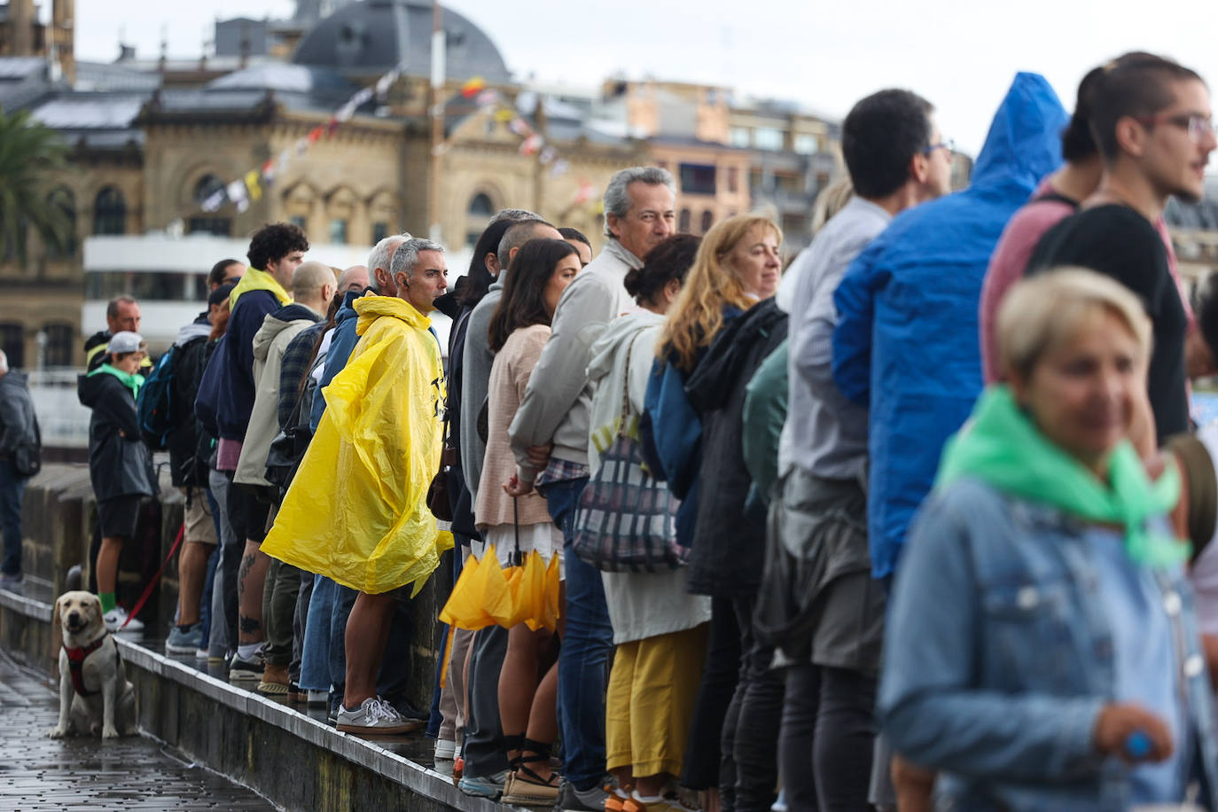 Fiesta multicolor en el muelle