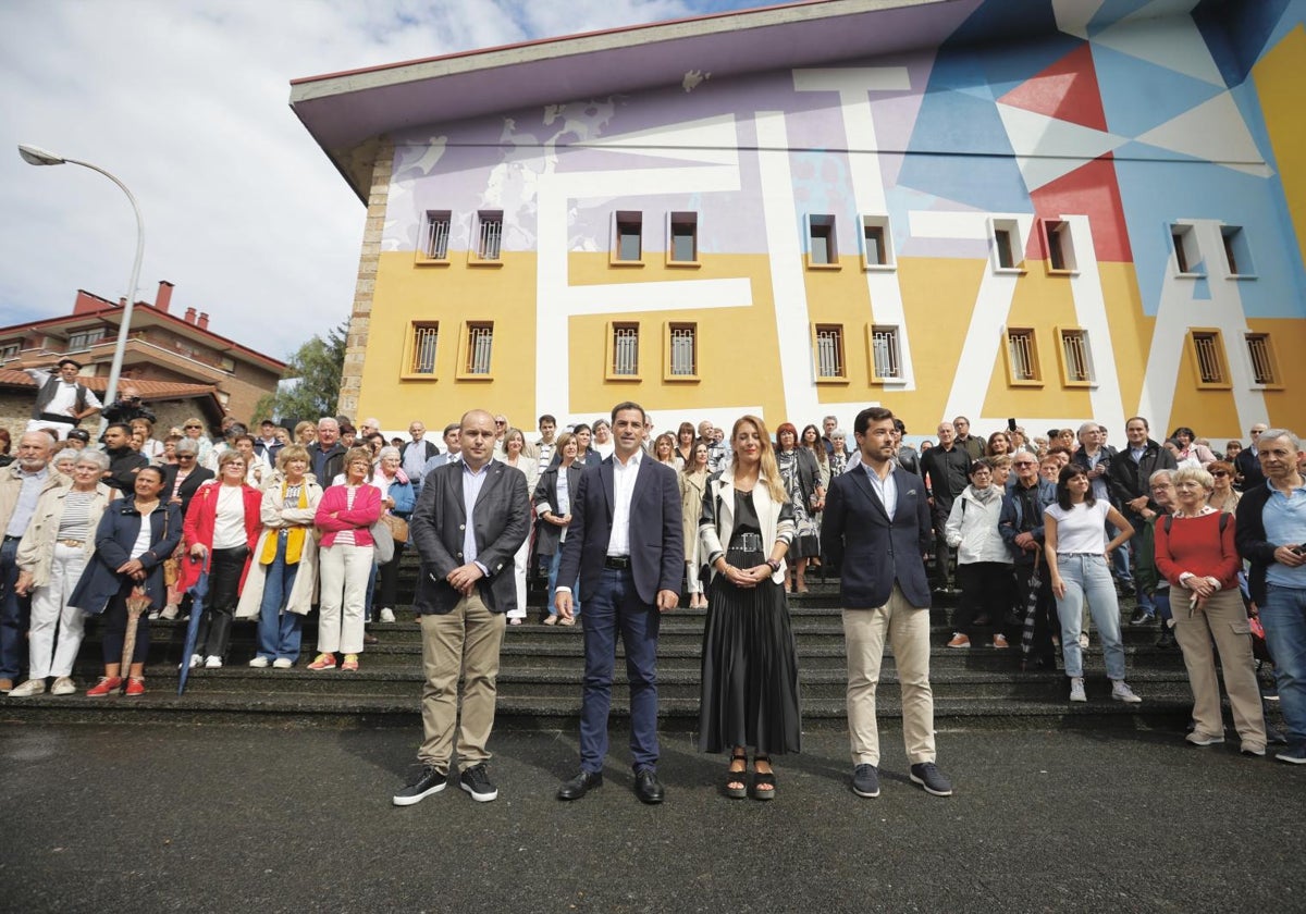 El lehendakari ImaNol Pradales, este domingo en el Día de la Diáspora Vasca en Oñati.