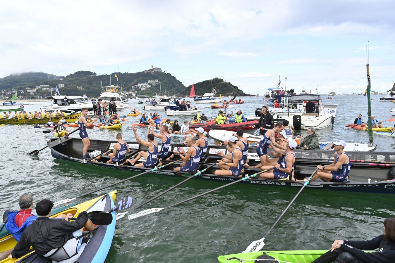 Urdaibai impone su ley en la Bandera de La Concha