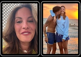 Jessica Bueno durante su anuncio sobre su mudanza y junto a Luitingo en Andalucía.