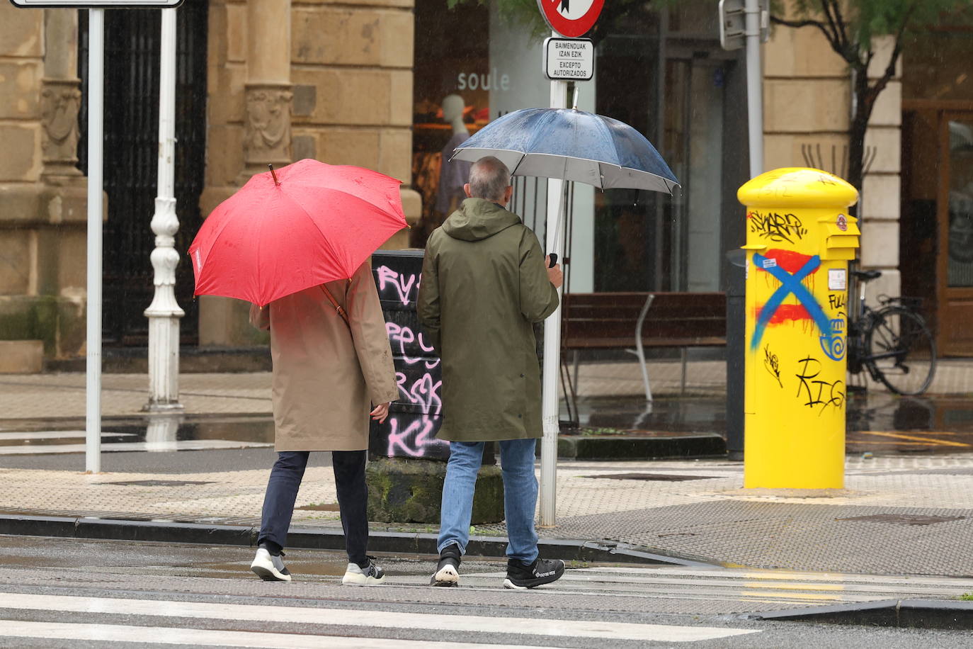 La lluvia se instala en Gipuzkoa