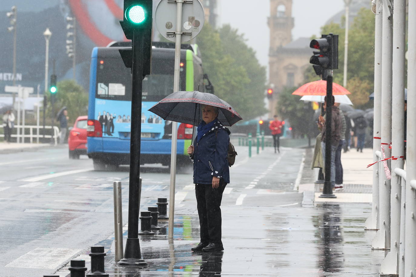 La lluvia se instala en Gipuzkoa