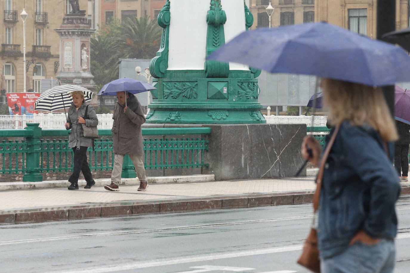 La lluvia se instala en Gipuzkoa