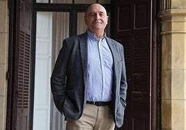 Ángel Pascual, en una de las terrazas del Palacio Miramar.