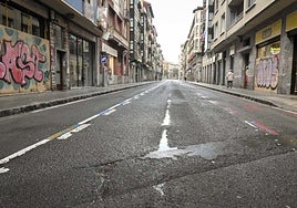 Imagen de una calle Rondilla peatonal un Miércoles de Ceniza. El próximo fin de semana también estará libre de coches.