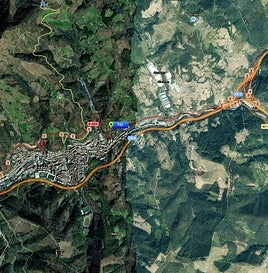 Dos heridos por una colisión frontal en la N-634 en Eibar