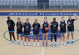 Jugadoras del IDK en el Gasca de Donostia.