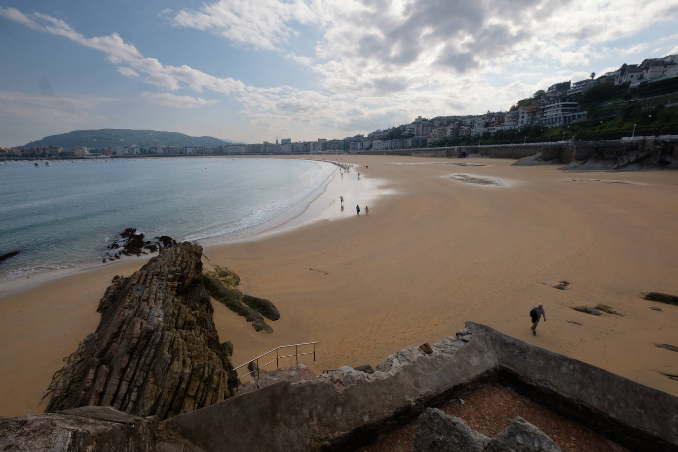 Las espectaculares imágenes de las mareas vivas en Gipuzkoa